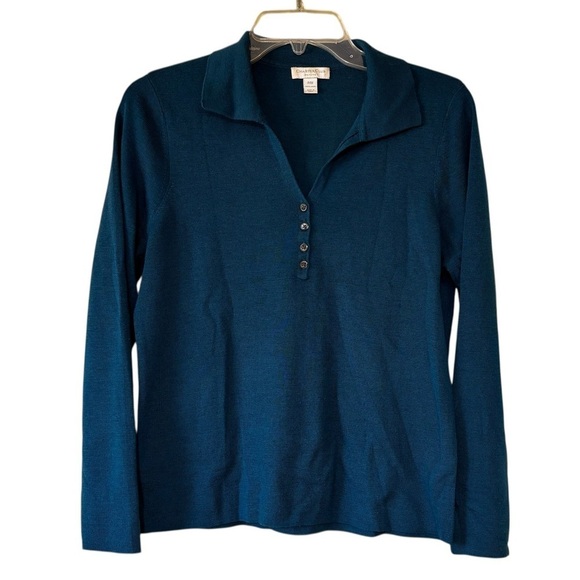Charter Club Sweaters - Charter Club Soft Wool Sweater Teal Sz Medium Petite